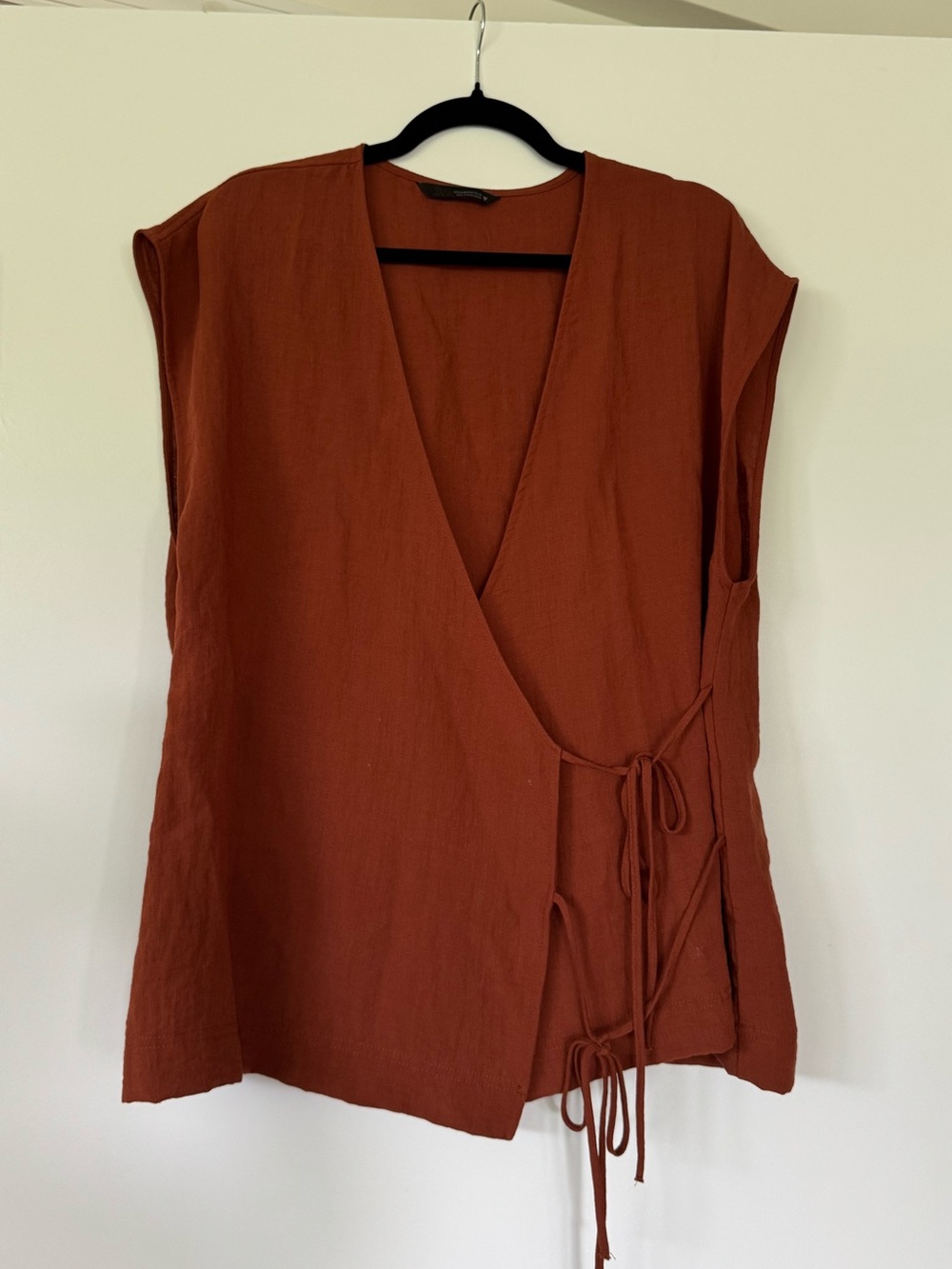 Zara Burnt Orange Kimono Vest Top